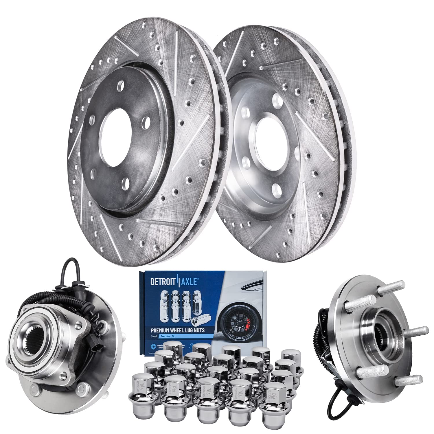 Detroit Axle - Brake Kit for Chrysler Town &amp; Country Dodge Grand Caravan