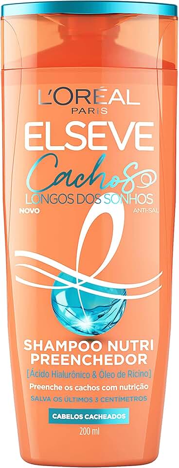 Shampoo Nutri Preenchedor Elseve Cachos Longos dos Sonhos 200ml