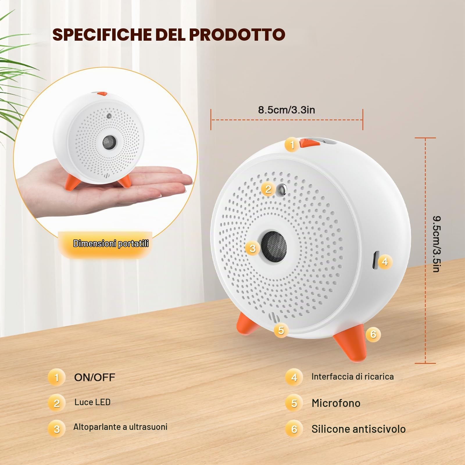 Antiabbaio, Automatico AntiAbbaio per Cani Deterrenti, Ultrasuoni Anti Abbaio Cani Dispositivo, Anti-Abbaio Impermeabile & Ricaricabile con 33ft Raggio di Azione, per Cani Grande/Piccola Taglia