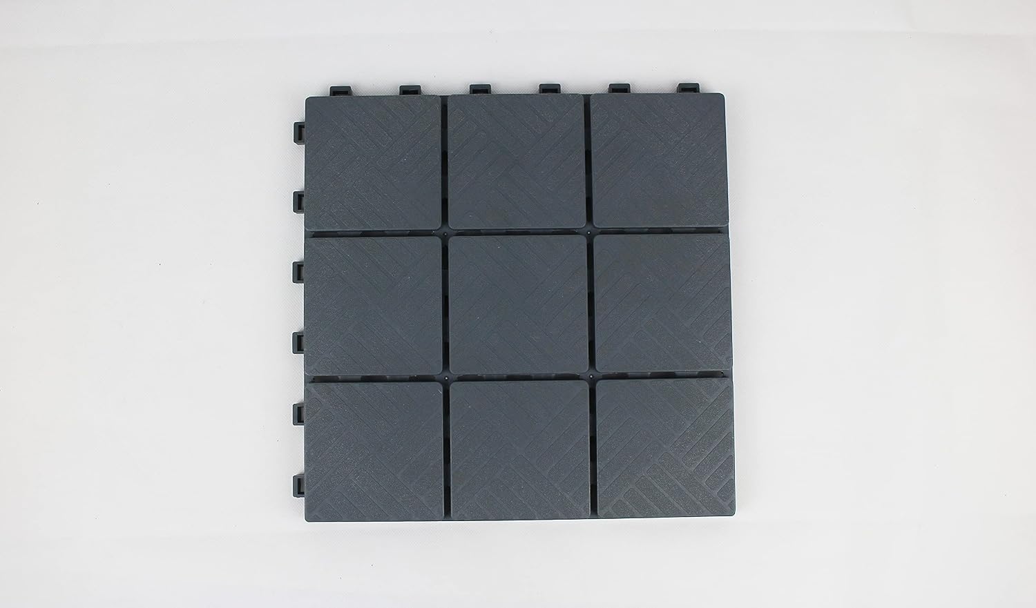 Ram© Grey Garden Interlocking Heavy Duty Garden Tiles Path Decking for Deck Lawn Garden x 5 - Image 3