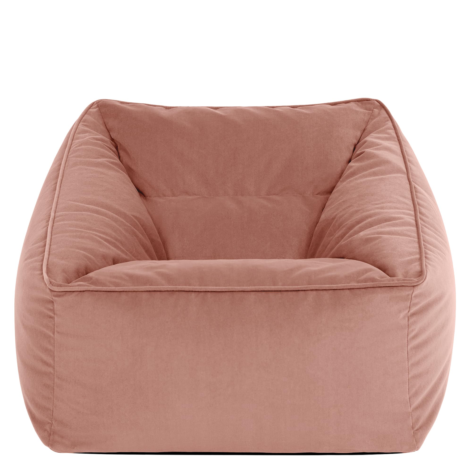 Icon Natalia Giant Velvet Armchair Bean Bag - Pink