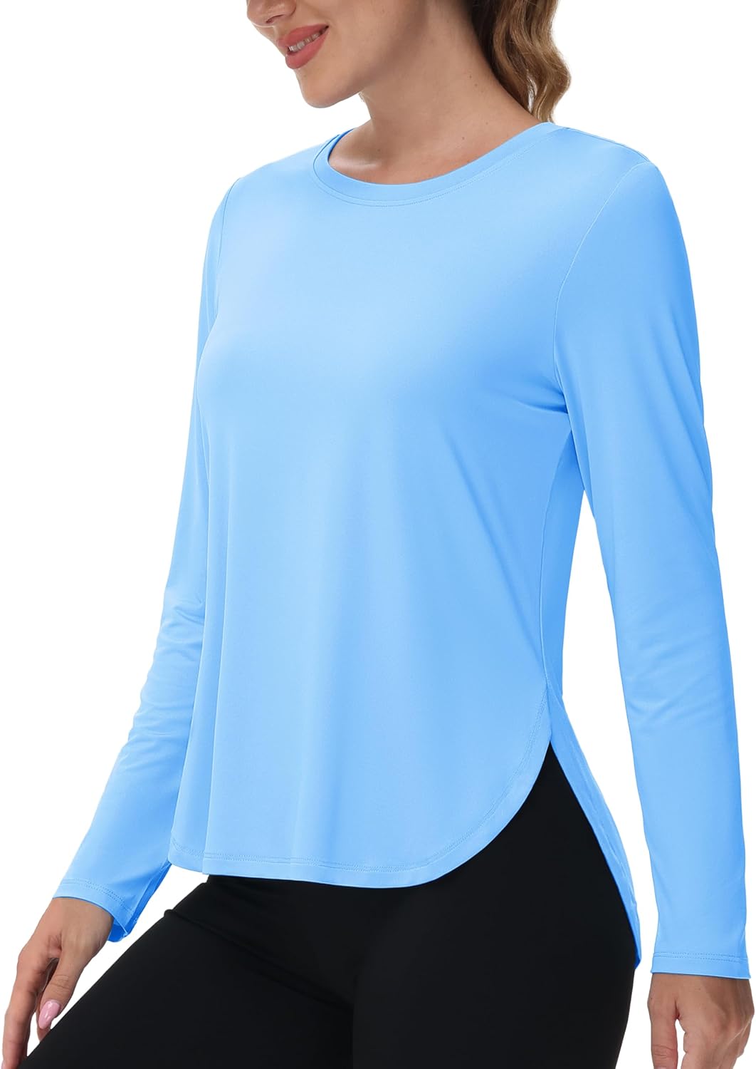 MAGCOMSEN Women’s Sun Shirts SPF Long Sleeve Workout Tops Athletic UV Protection UPF 80+ Quick Dry T Shirt