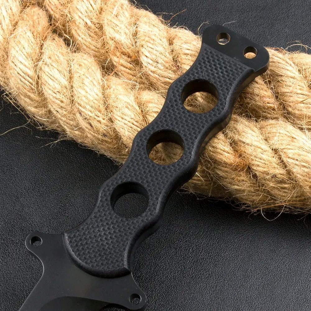 Outdoor Messer Feststehende Klinge mit Kydex Scheide, Hergestellt aus DC53 Stahl, Full-Tang Survival Messer mit G10-Griff, Geschenk für Männer