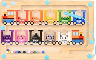 Gaethra Montessori Toy, Magnetic Game Labyrinth from 3 Years, Educational Toy, Motor Skills Toy, Classification of Colours, for Birthday Gifts and Children's Day Gifts for Boys and Girls