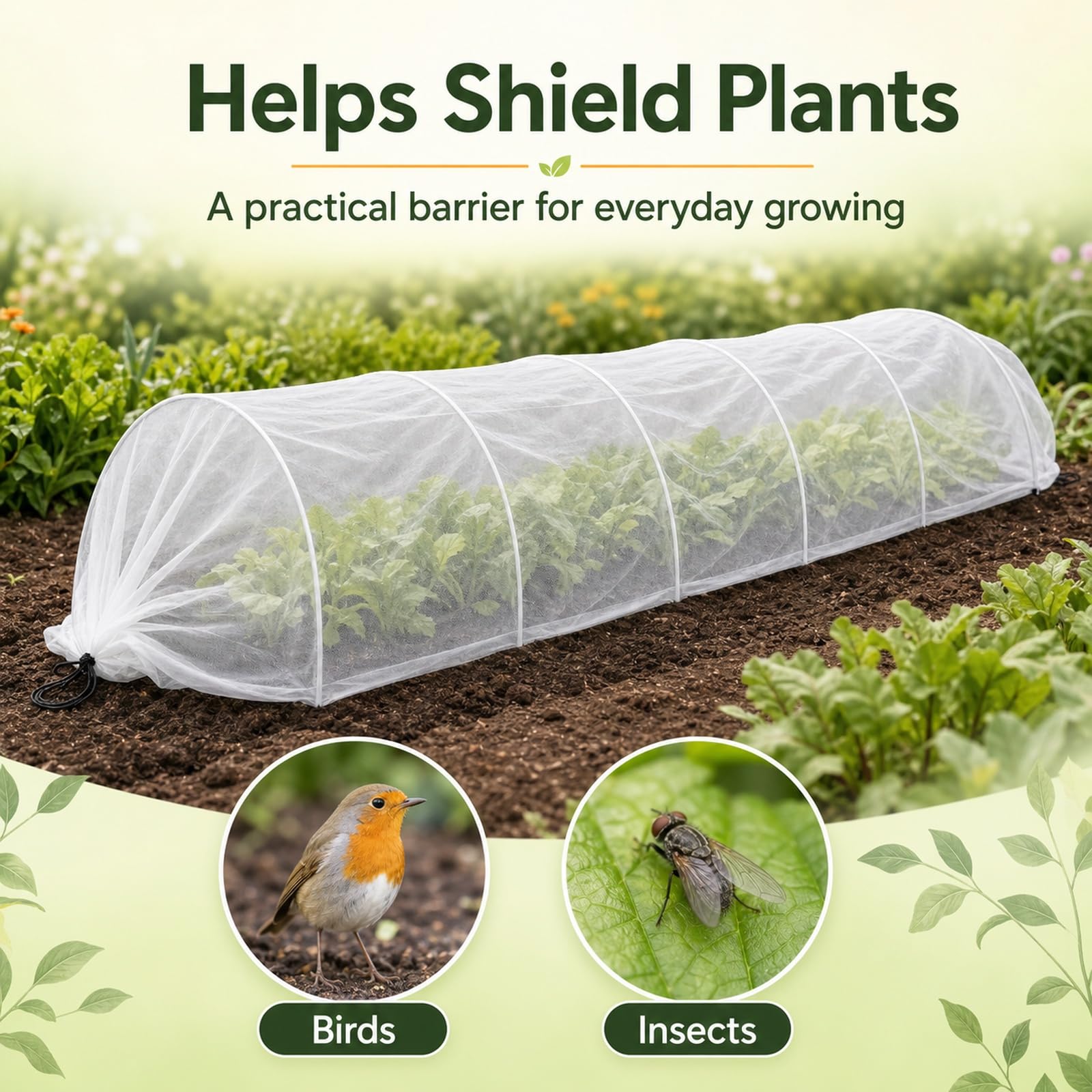 Tunnels per Coltivare Verdure,Tunnels Agricolo in Rete per La Sowing,Tunnels da Giardino in Rete,Risparmia Spazio,Prevenire Gli Attacchi di Insetti,Uccelli E Animali
