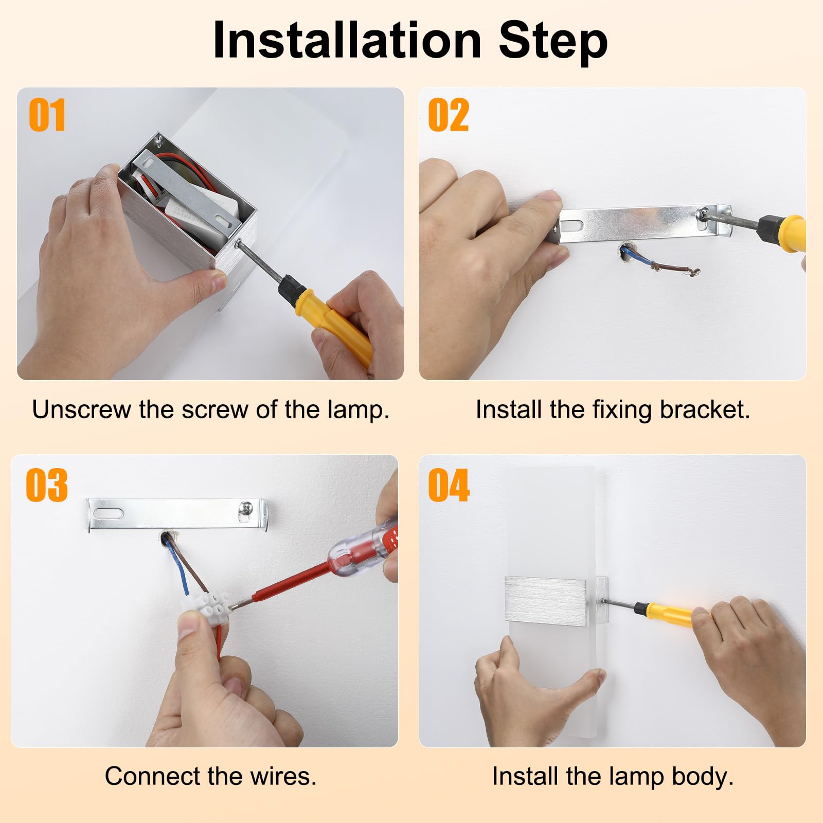12W Aplique de Pared Interior, Lámparas de Pared LED Modernas, Hacia Arriba Hacia Abajo Iluminación de Pared para el Dormitorio Pasillo Sala de Estar Escaleras (Blanco Frío)