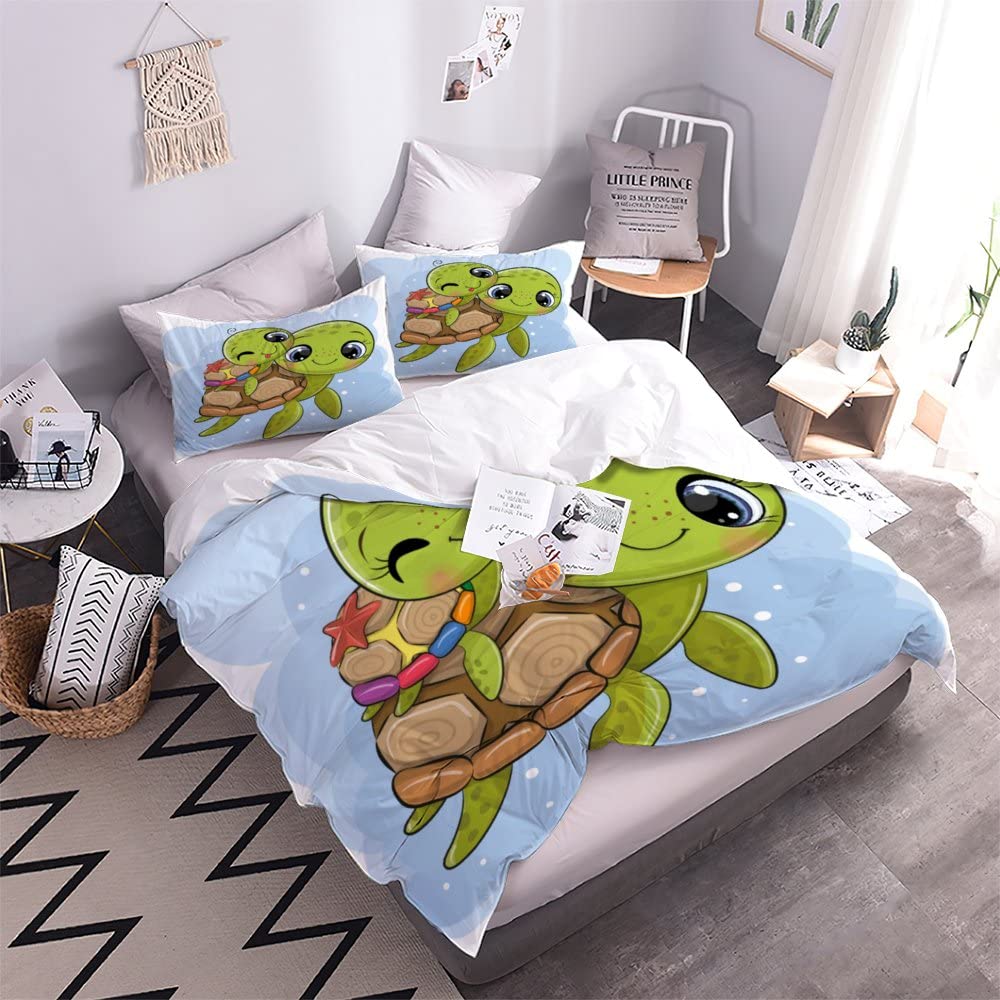 Bettwäsche 135x200 Kinder GrüNe PalmbläTter Bett Produktbild-Vorschau 10