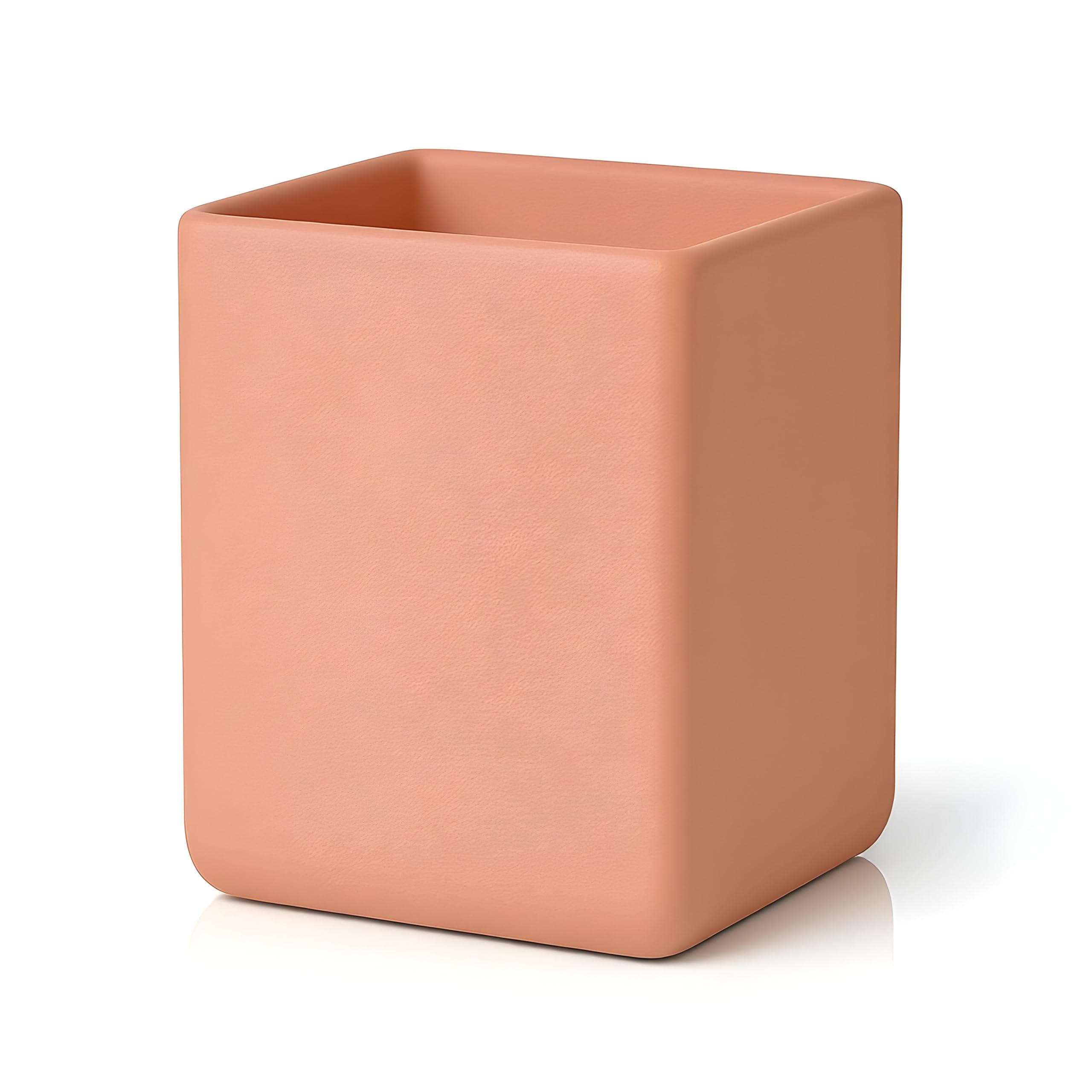 Pot de fleurs carré intérieur moderne rose moyen pour cache-pot