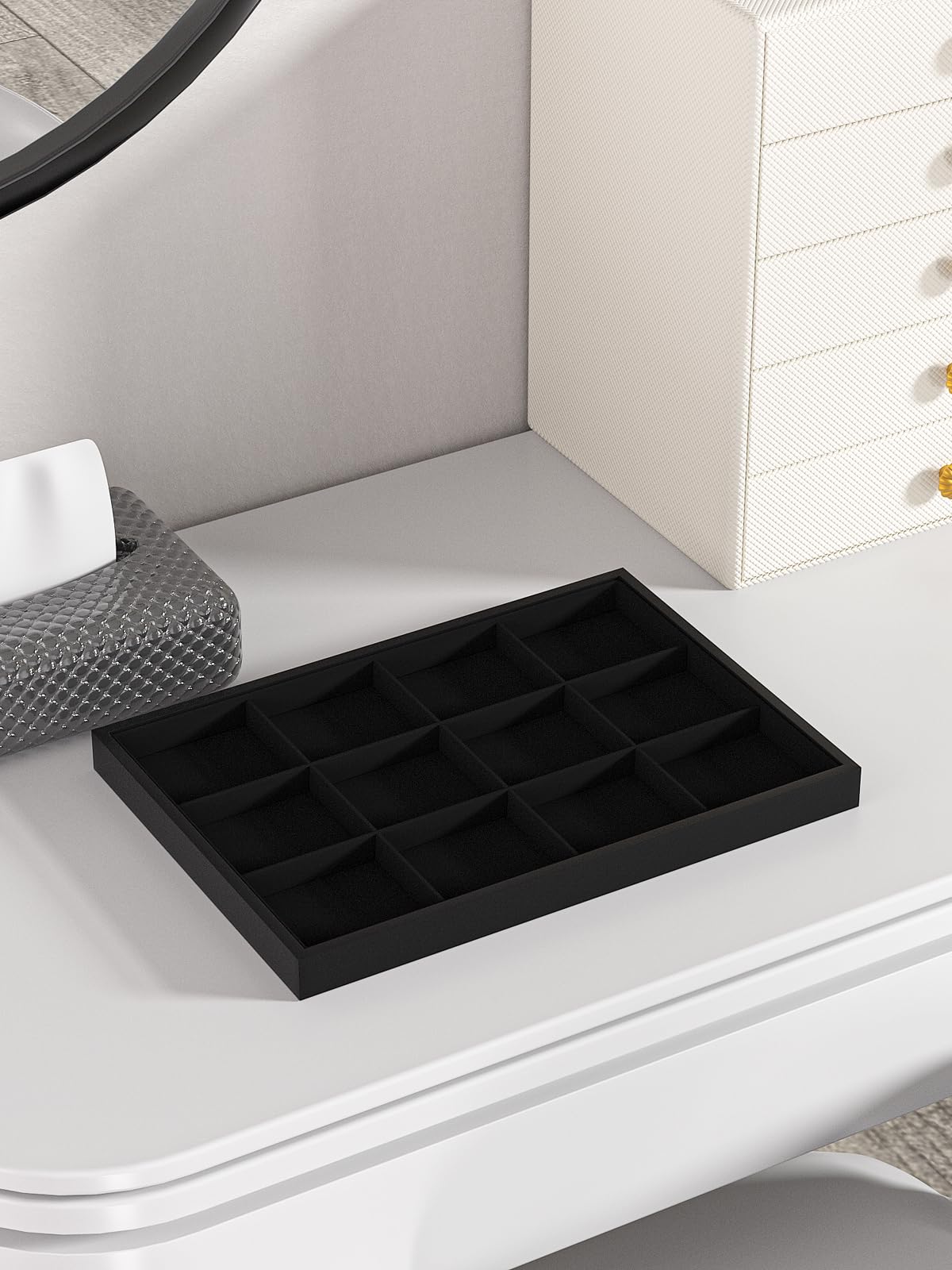 Snapklik.com : Ausalivan Drawer Jewelry Organizers And Storage,Velvet ...