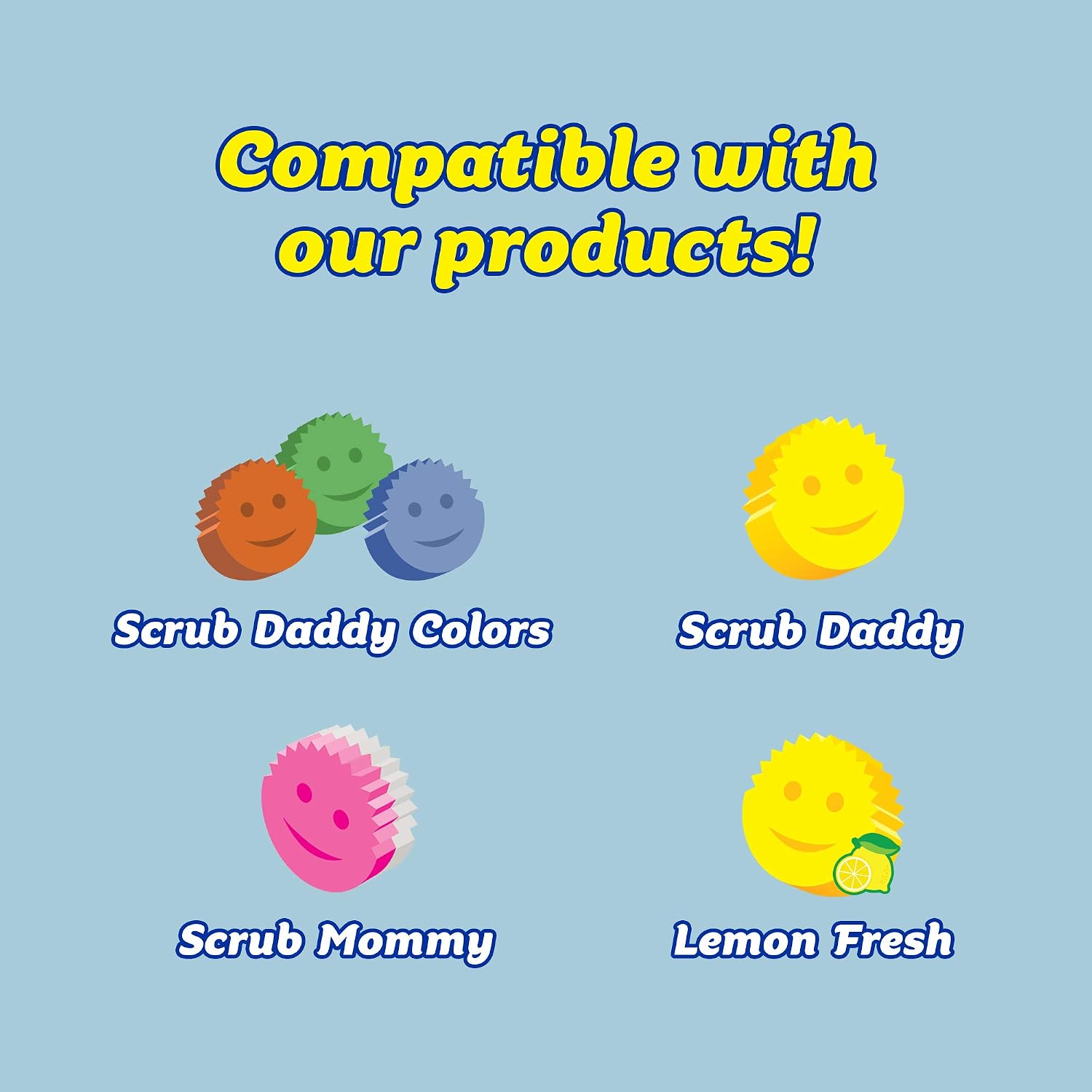 Product Deal Scrub Daddy Sponge Holder - Daddy Caddy - Suction Sponge Holder for Smiley Face Sponge , Non-Slip Suction Cups, Sink Organizer for Kitchen and Bathroom, Self Draining, Dishwasher Safe - 1ct