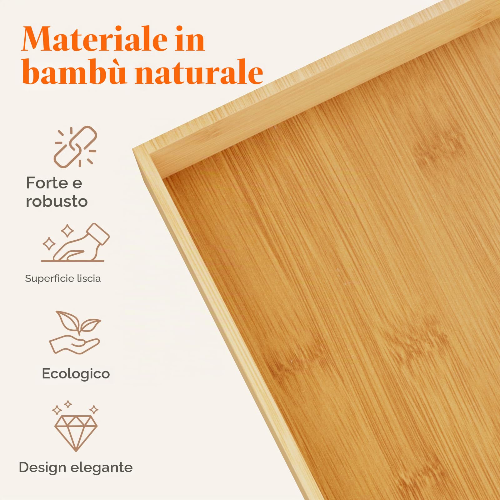 Lifewit Set di 15 Organizer Cassetti con 18 Inserti, Scatola Portaoggetti Regolabile con 33 Scomparti, Contenitori Divisori Cassetti in Legno per Utensili da Cucina, Trucco, Gioielli, Ufficio, Bagno