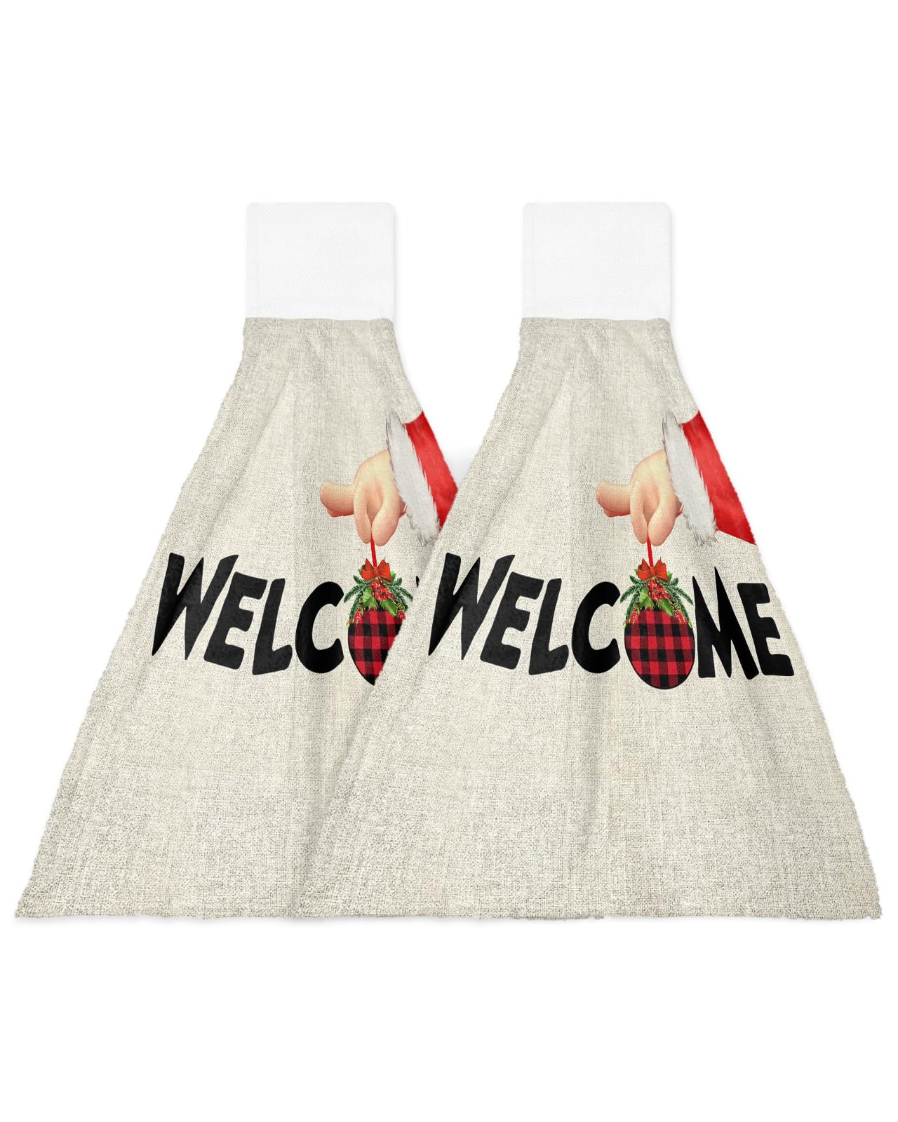 KOCOART Winter Snowman Owl Kitchen Towels - 2 Pack, 14x18 Inch Soft Absorbent Hand Towels With Hanging Loop