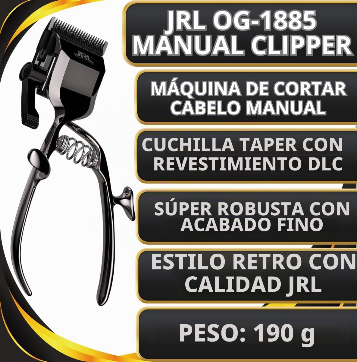 JRL OG-1855 Manual Clipper | Máquina de Corte Manual