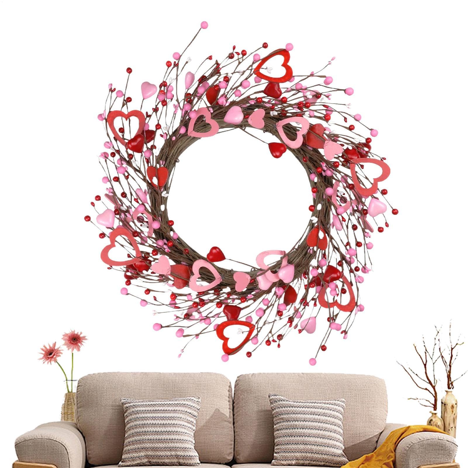 Couronne de Saint-Valentin décoration d'intérieur de mariage et fête