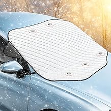 Windscreen Cover Car Winter - Ultra Thick & All-Year Windscreen Cover Against Snow, Ice, Frost, UV and Dust | With Magnetic Fixation, Foldable (145 x 110 cm)