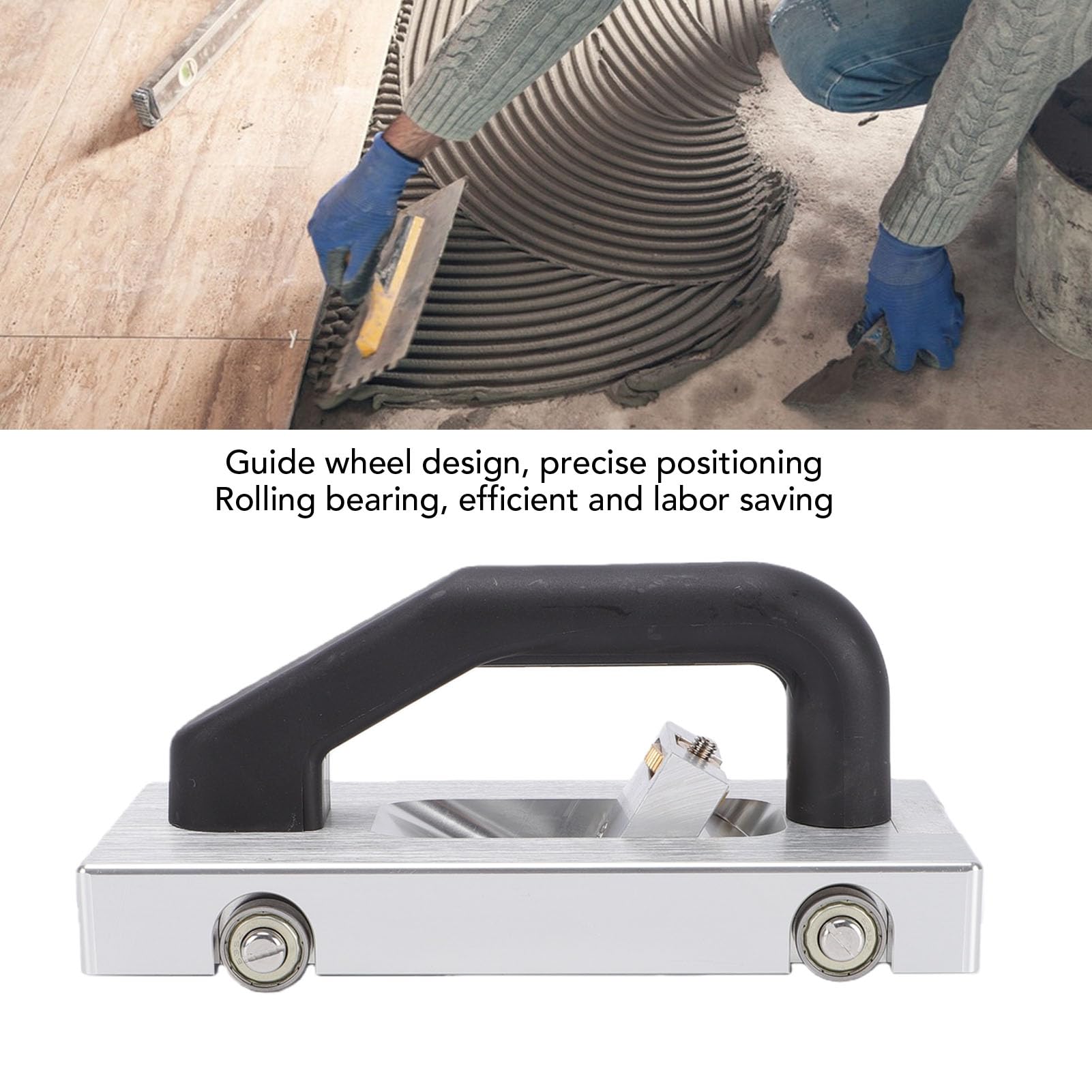 Focket Scanalatrice con ruote a lama di tipo U, utensile manuale per scanalatura di pavimenti con lame in acciaio ad alto tenore di carbonio a forma di U per pavimenti in gomma PVC