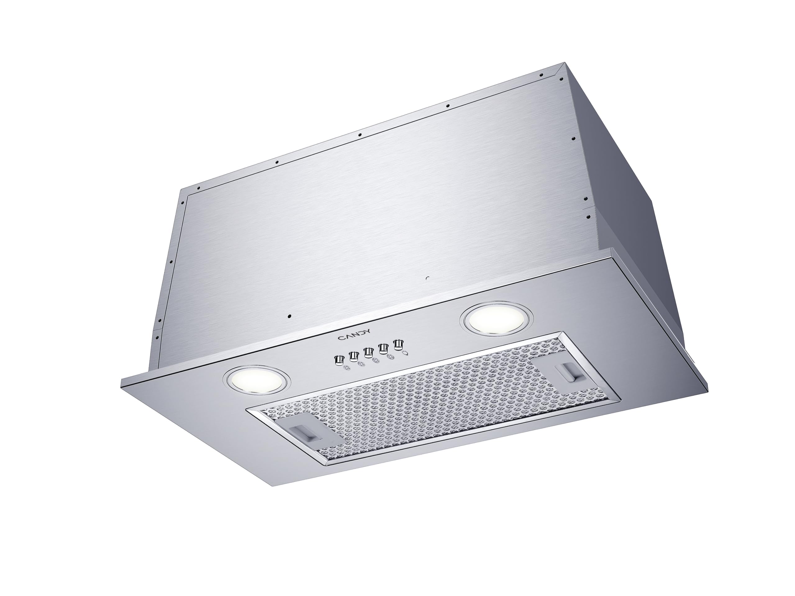 Candy Campana CBG625/1X grupo filtrante, 3 niveles de potencia, Capacidad extracción 200m3/h, Luces led, Panel antigrasa, Filtros carbono, 74W, 63dB, Gris, 13 x 52 x 28 cm — view 6