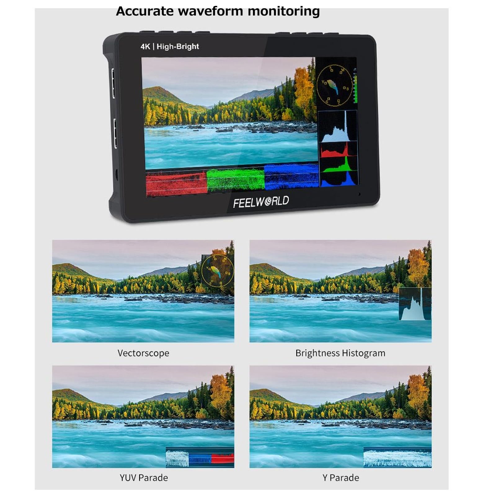 Amazon | FEELWORLD F5 Prox キャリングケースキット付き,5.5