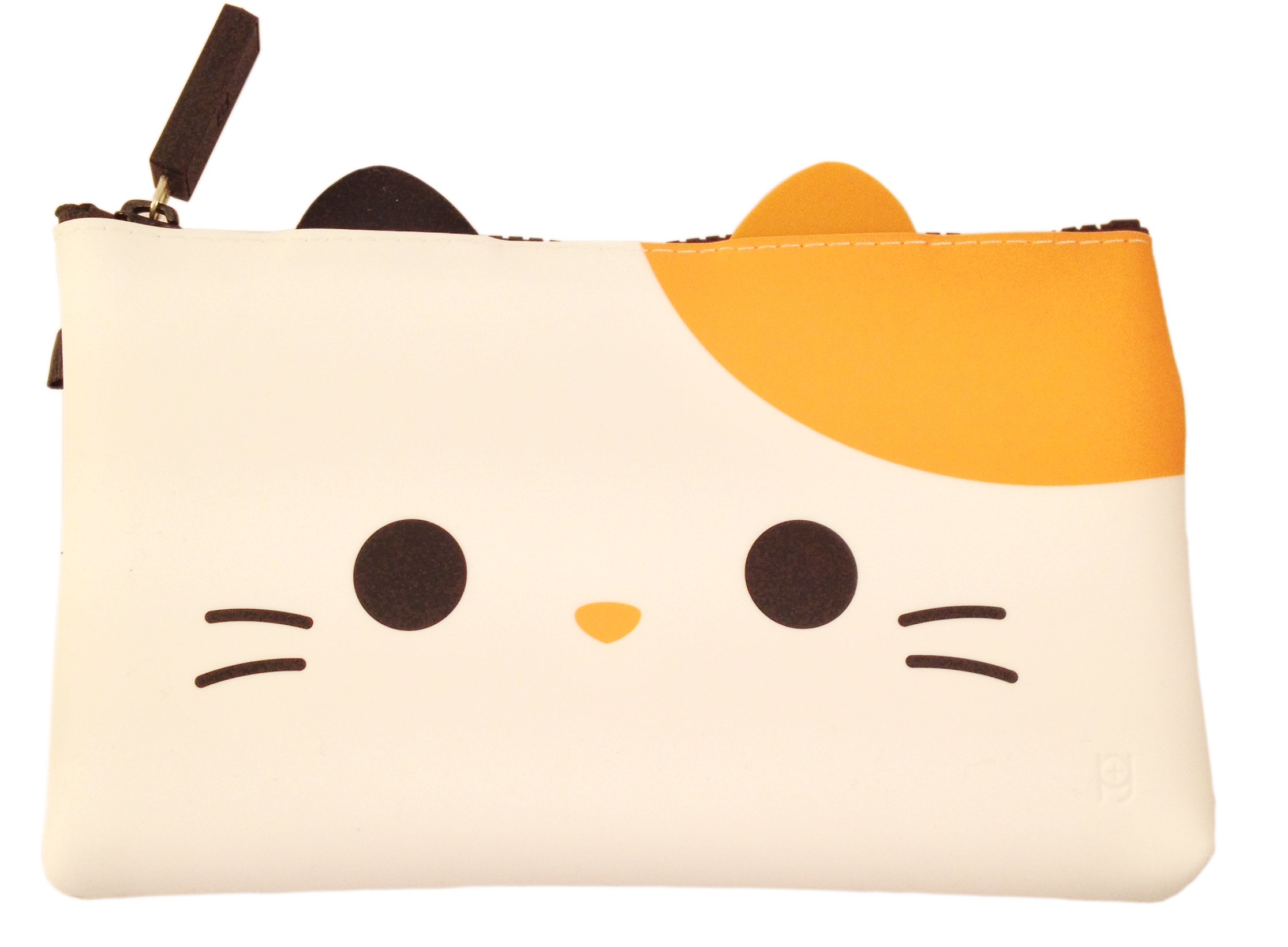 p+g designNUU Soft Silicone Calico Cat Cosmetic Pouch Makeup Travel Bag Purse - Authentic Japanese Design - Durable Quality