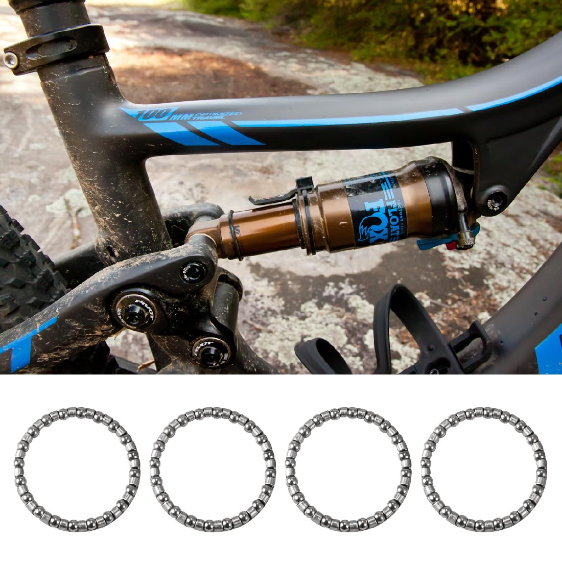 kugellager für fahrradlenker 10 Stück Fahrrad Kugellager, 4mm Bicycle Ball Bearing Headset Ball Ring, Bicycle Steel Ball Kugellager, Lenkkugellager Stahl Ball Retainer, Mit 20pcs Kugeln Steuerlager, Für Fahrrad Steuersatz Sport & Freizeit Variante:mit Bremslicht Gebrauchte Fahrräder und E-Bikes Neuwertig