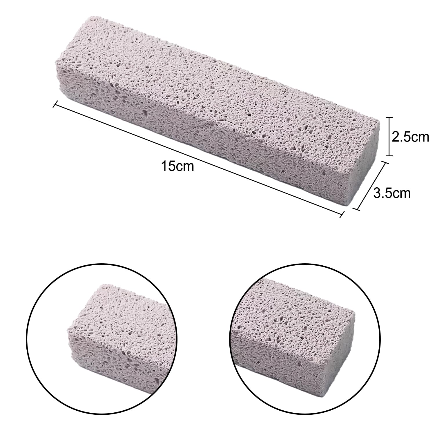 Bohue Pumice Stone Pet Hair Removal Stone Pet Grooming Tool Animal Hair Stripping Tools Pet Stripping Comb for Long Haired Cat Dog - Image 2