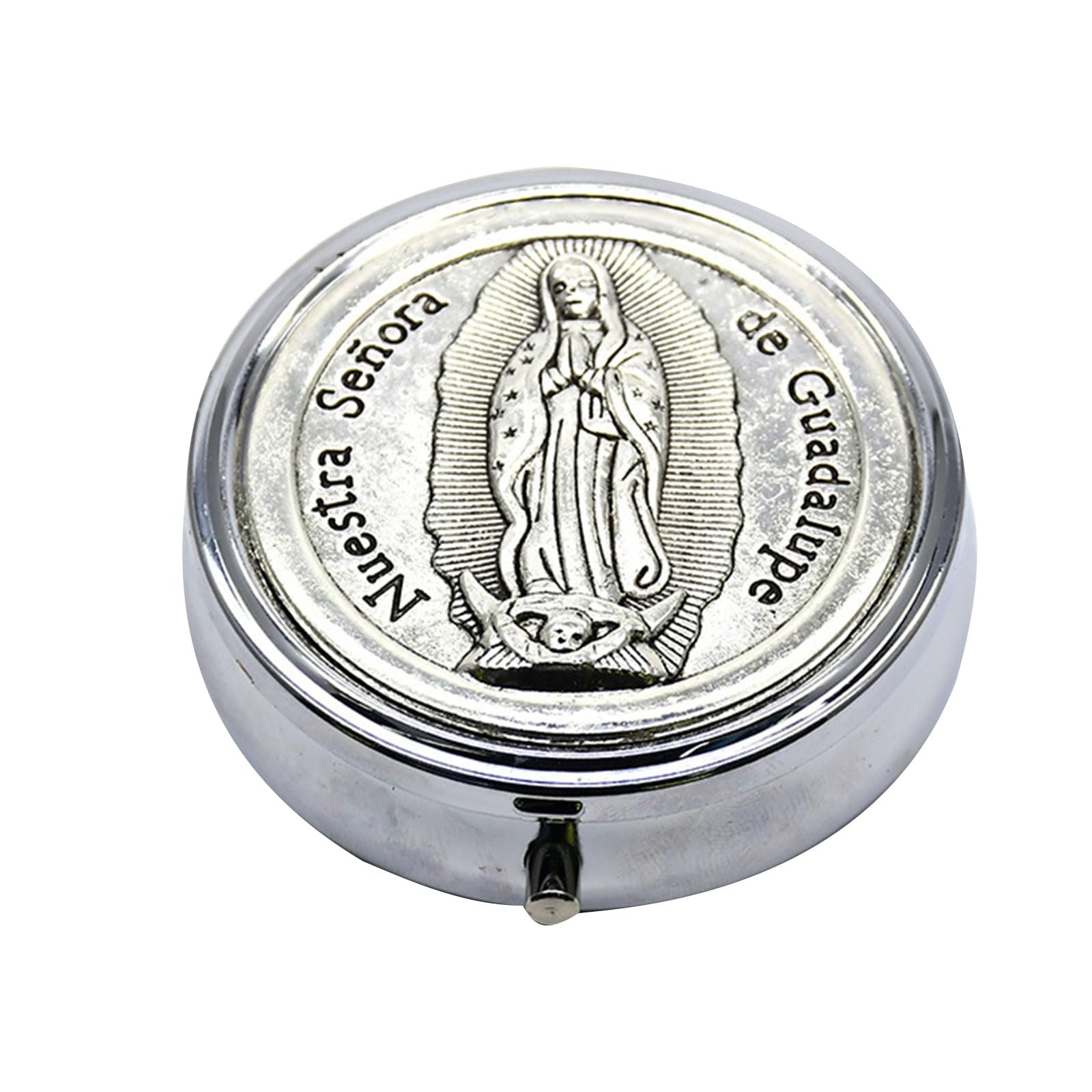 Tsophreniq Holy Grail Jewelry Box Vintage Metal Rosaries Necklaces Organizers Religious Gift Communions Earring Storage Box Jewelry