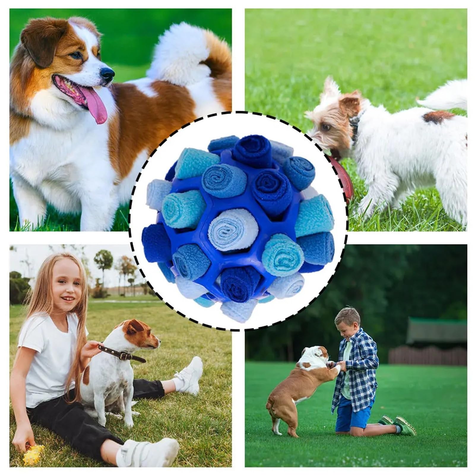 Schnüffelball für Hunde, innovatives Haustier-Schüttel-Trainingsspielzeug für Haustier-Training, Zahnreinigung, Kauspielzeug für Welpen, lindert Langeweile, Hundespielzeug