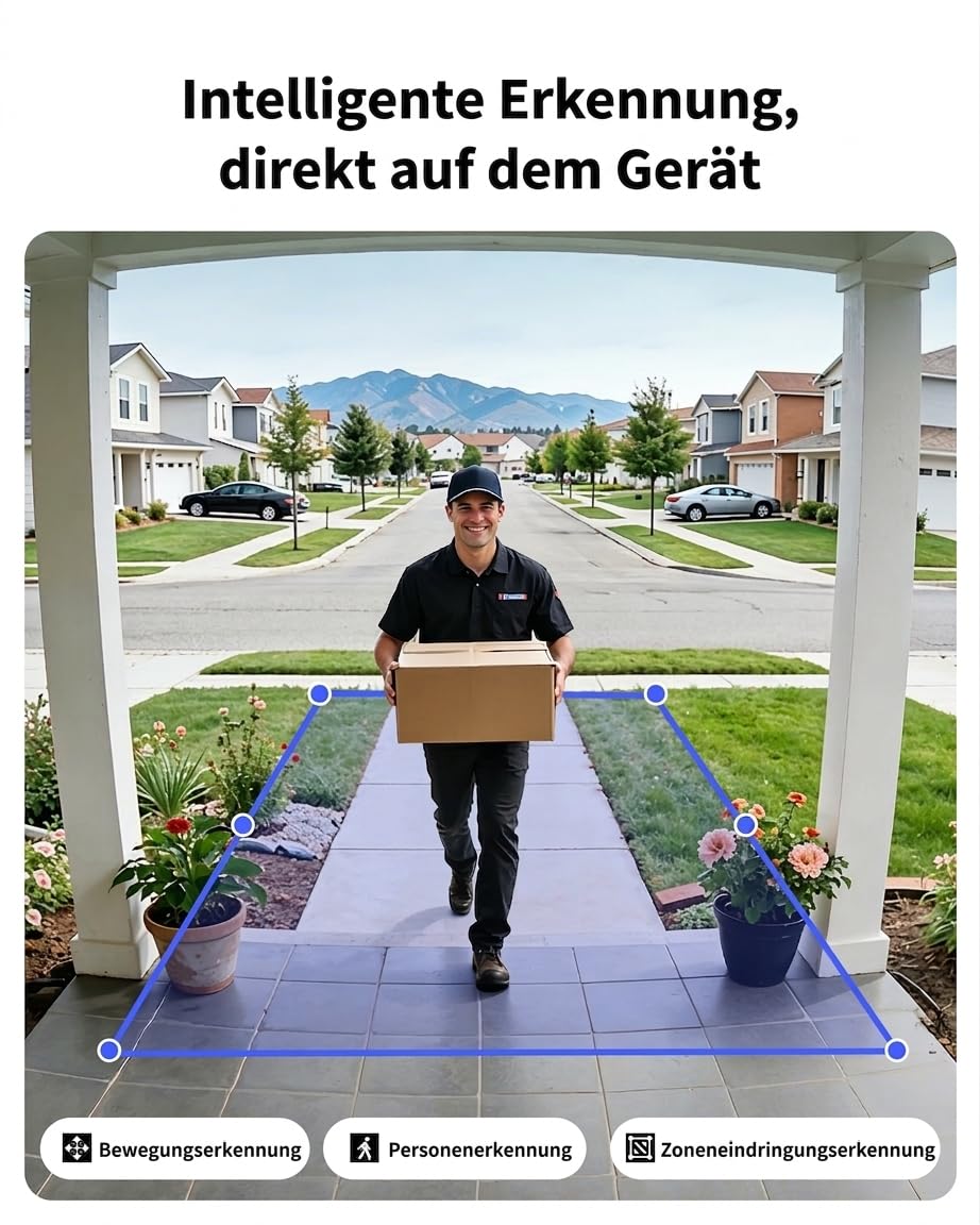 Aqara Türklingel-Kamera G400 mit Chime, Kabelgebunden/PoE, HomeKit Secure Video, 2K HD Panoramaansicht, Zwei-Wege-Audio, 2,4/5 GHz, Lokale Erkennung & 24/7-Aufzeichnung, IP65, Alexa/Google/SmartThings