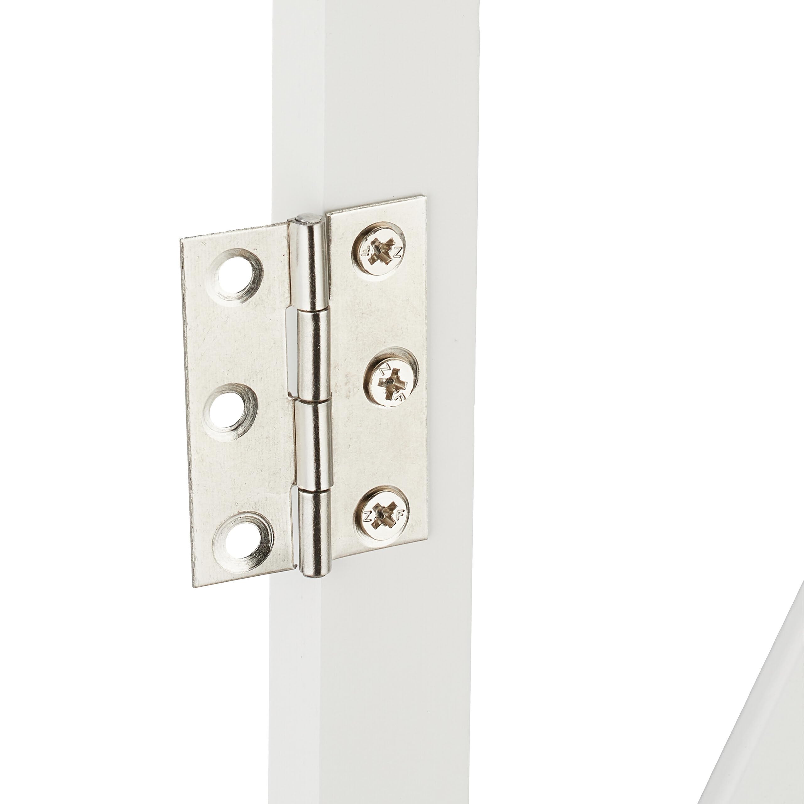 Relaxdays Cancelletto di Sicurezza per Cani, Recinzione Allungabile Fino a 130 cm, Alto 87,5-100 cm, in bambù, Bianco