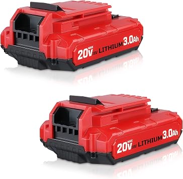 2 Pack 3.0Ah 20V MAX PCC680L Battery Replacement for Porter Cable 20V Battery,Compatible with Porter Cable 20V Power Tools PCC601B PCC641B PCC660B PCC670B