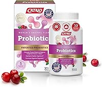 Vista 1 de CATALO Probióticos vaginales para mujeres con arándano – 10 mil millones de UFC, Lactobacillus, prebióticos, bifidobacterias, cápsulas a base