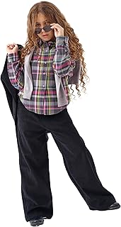 Jodi Mini | Velvet Wide-Leg Pants| Black | Suitable For Girl