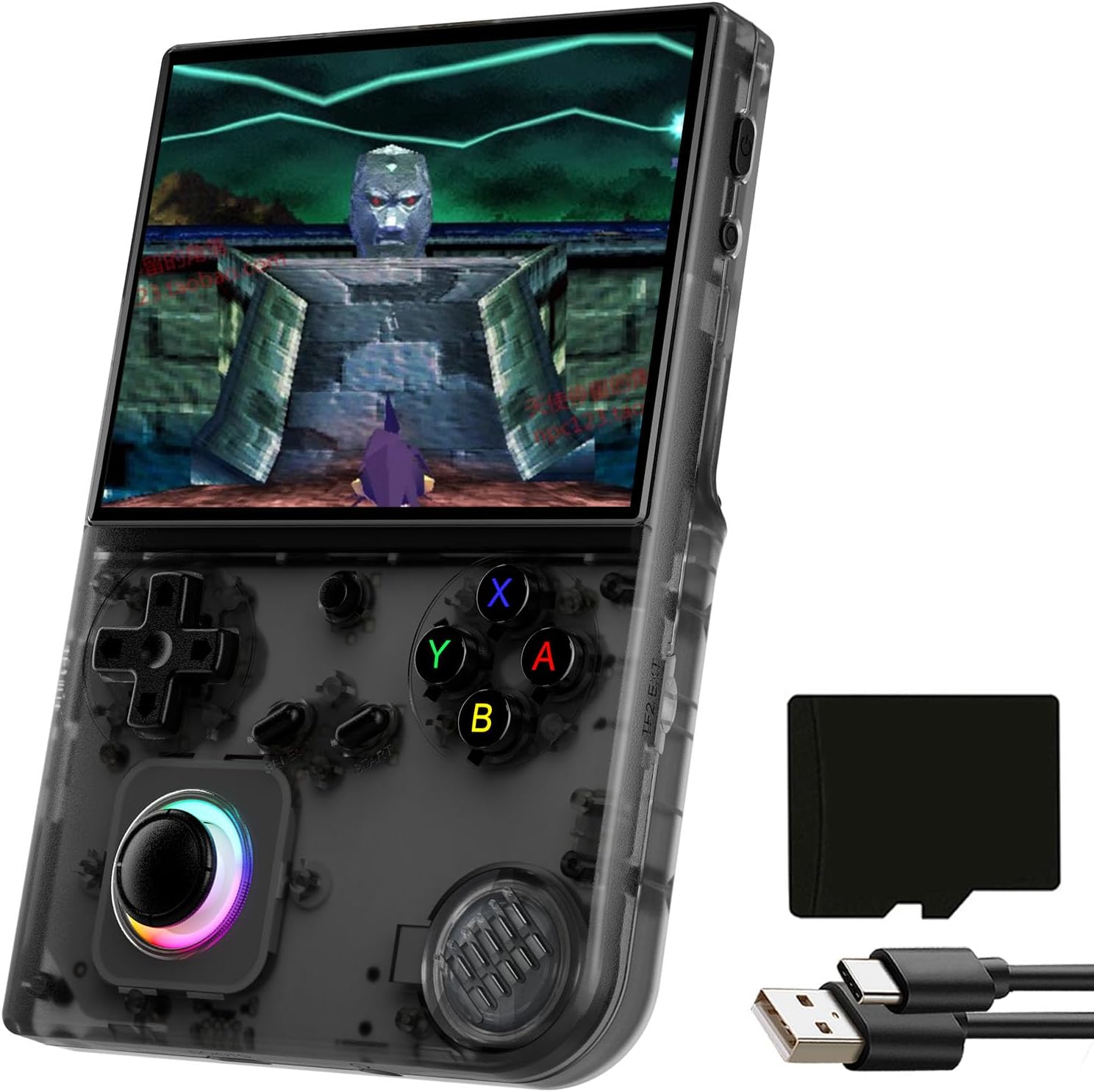 Handheld Game Console with 64G TF Card, 5500+ Games 4.0'' IPS Screen Console wRetro Game Emulator HDMI Retro Emulator WiFi Gaming Console Online Fighting Games Streaming and HDMI Retro Emulator RG40XX