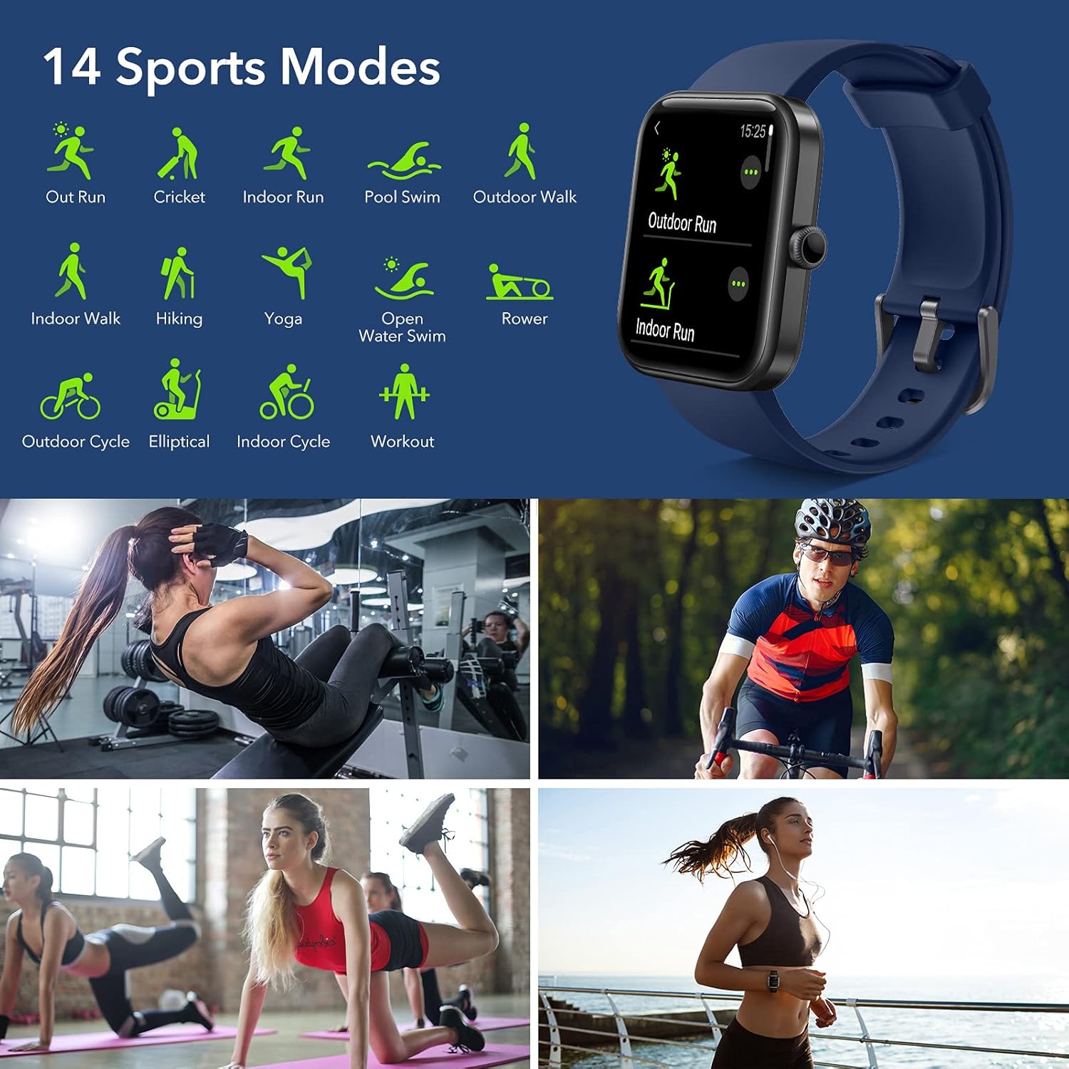 Bеѕt Dеаl JIKKO Fitness Tracker Smart Watch, Heart Rate Monitor, Sleep and Sport Tracking Smart Watches for Men and Women Smartwatch for iPhone and Android
