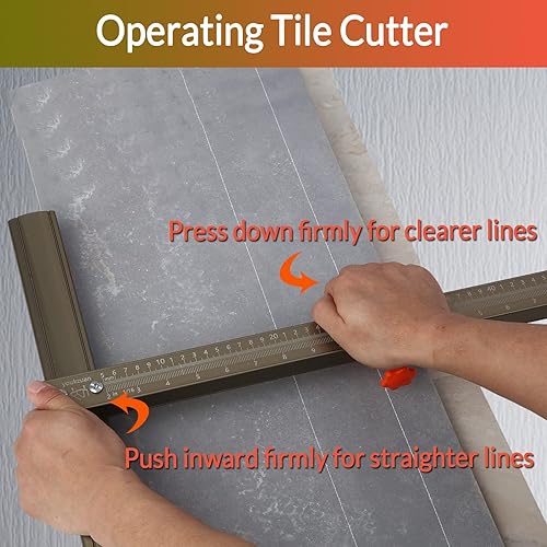 Miniatura 6 de youkzuan Herramienta de mano precisa para cortar azulejos, cortador de azulejos manual profesional para azulejos de porcelanacerámica, cortador