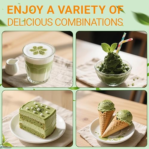 Miniatura 7 de Matcha de hongos con 6 hongos adaptogénicos y matcha de grado ceremonial, aceite MCT, leche de coco en polvo para una mejor energía, enfoque,