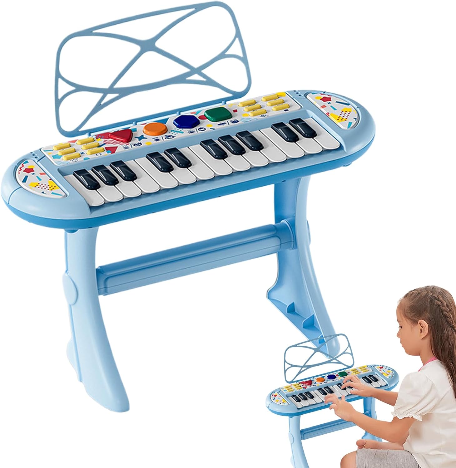 Keyboard Piano,Support Microphone Record Playback - Electric Piano Keyboard Music Toy,for Boys Girls Pupils Students Living Room Bedroom Stage Kindergarten