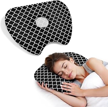 Ear Piercing Pillow for Side Sleepers with Washable Cover Donut Pillows