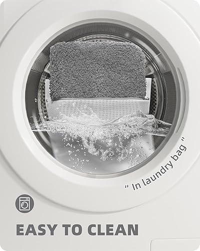 Miniatura 6 de Color&Geometry Alfombras de baño gris claro mejora tu baño con la alfombra de baño de microfibra de felpa suave, antideslizante, absorbente,