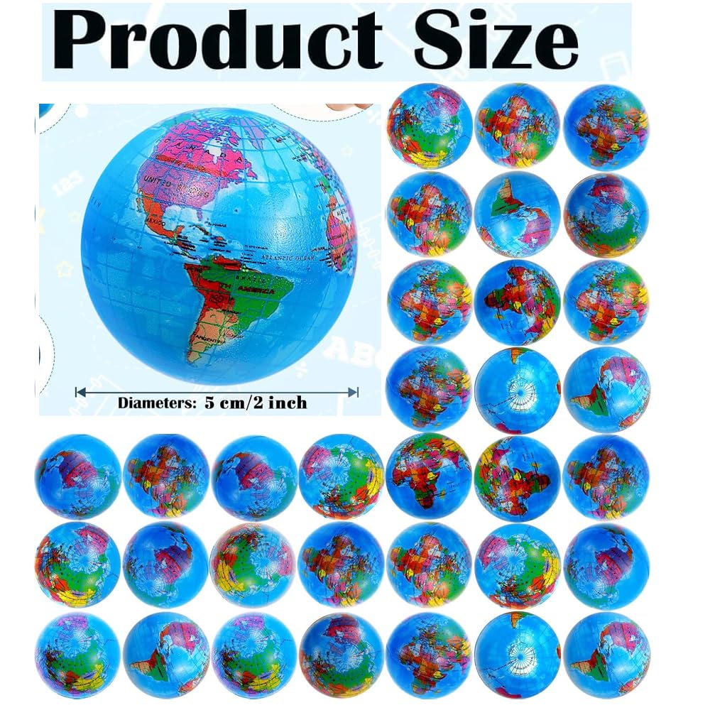 5-100Pcs Balles Anti Stress, 5cm Globe de Balle Anti Stress
