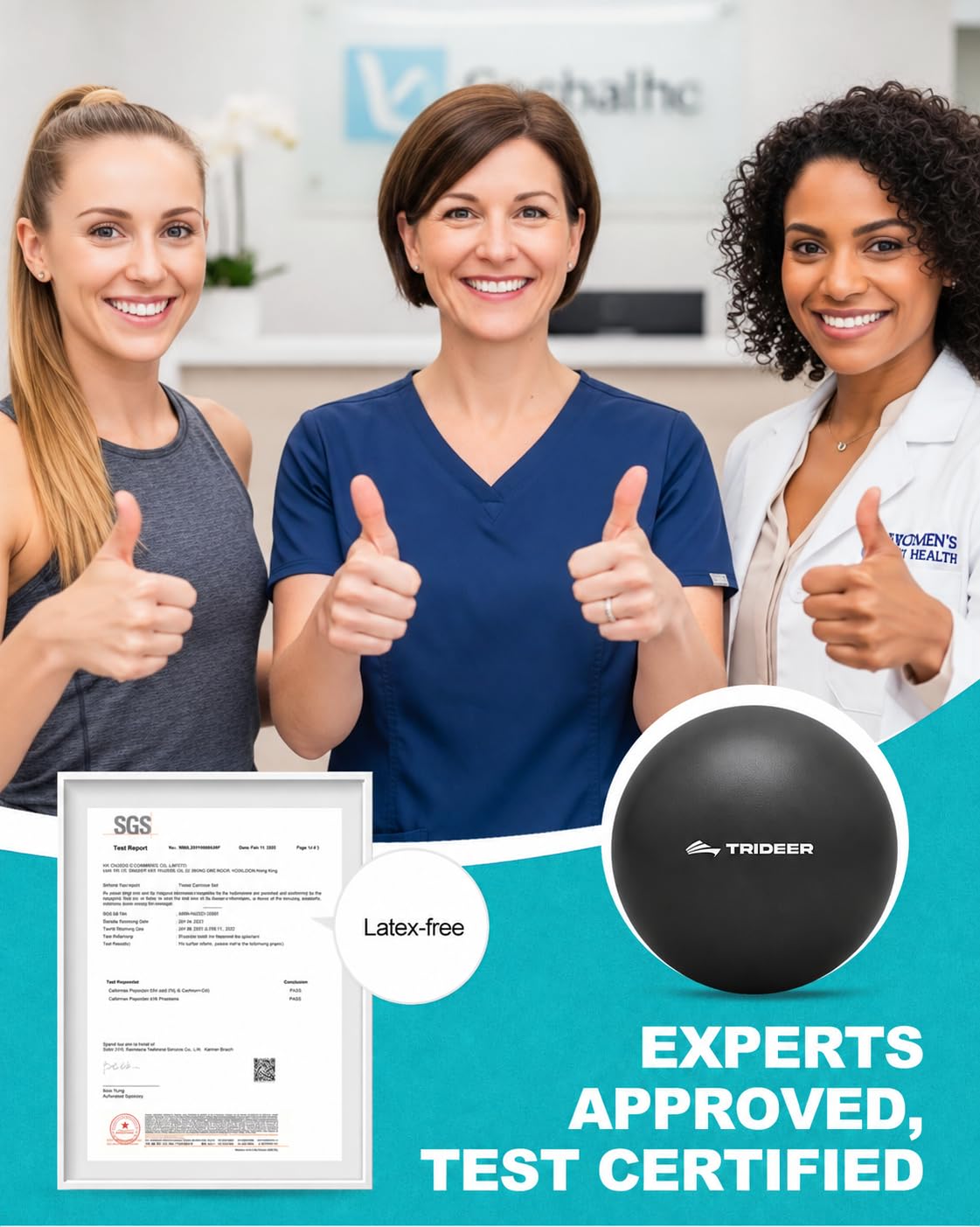Pilates Ball - 9 Inch Exercise Ball -5