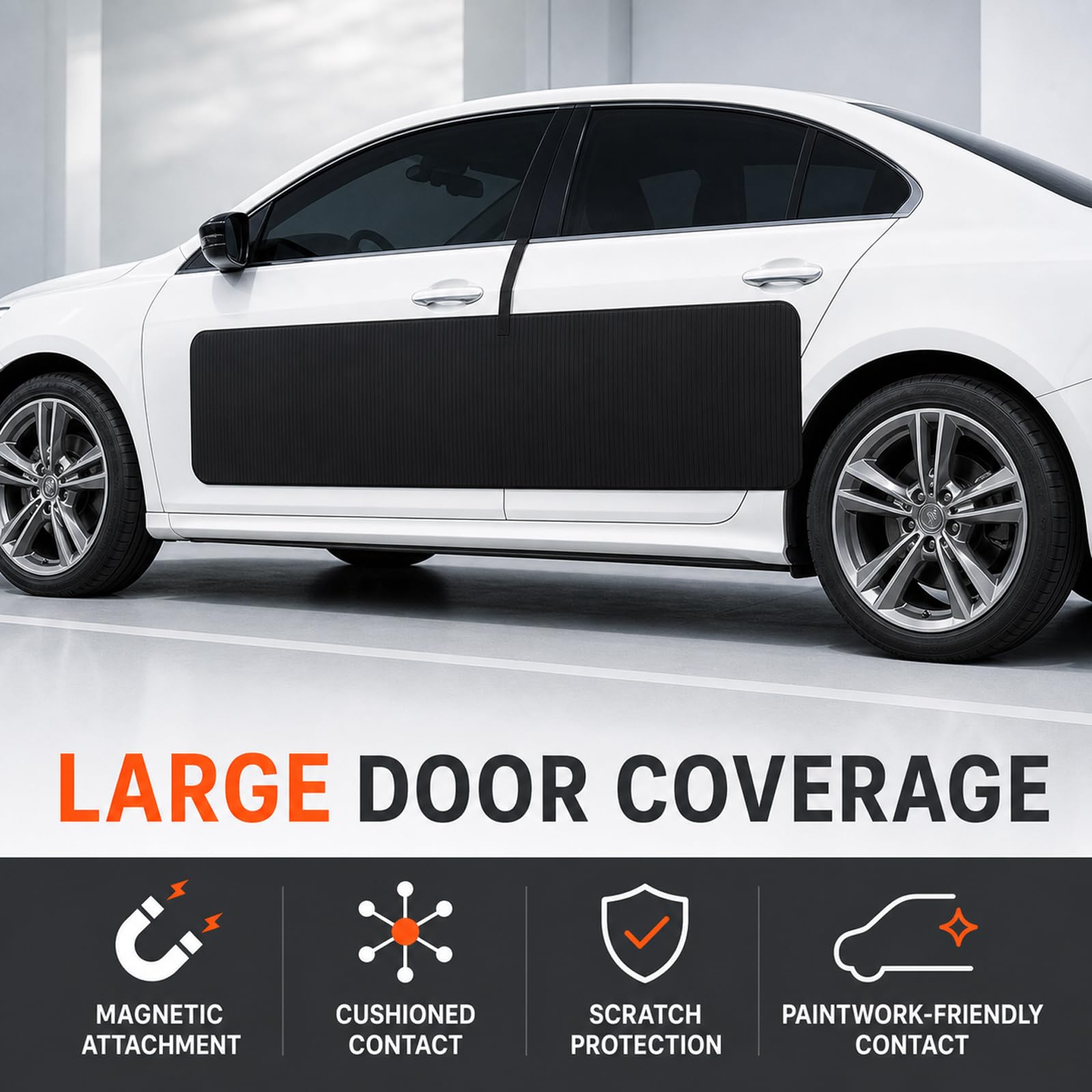 Protector Puertas Coche Magnetico, Protectores Abolladura Anti Choques