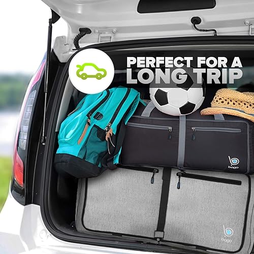 Miniatura 5 de Bago Bolsa de viaje para hombre y mujer, ligera, plegable, bolsa de lona para equipaje de 15.85 gal, 21.13 gal, y 26.42 gal (60 L, 80 L y 100 L)