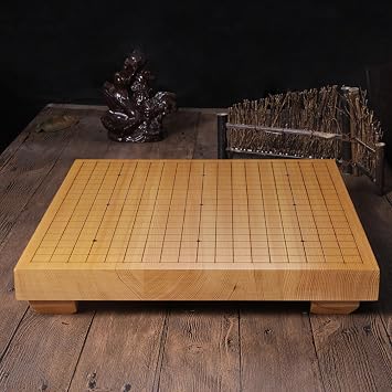 Go Game Set - 361 Pcs Double Convex Go Game Stones and Two Go Jar - 19x19 Go Game Board Set