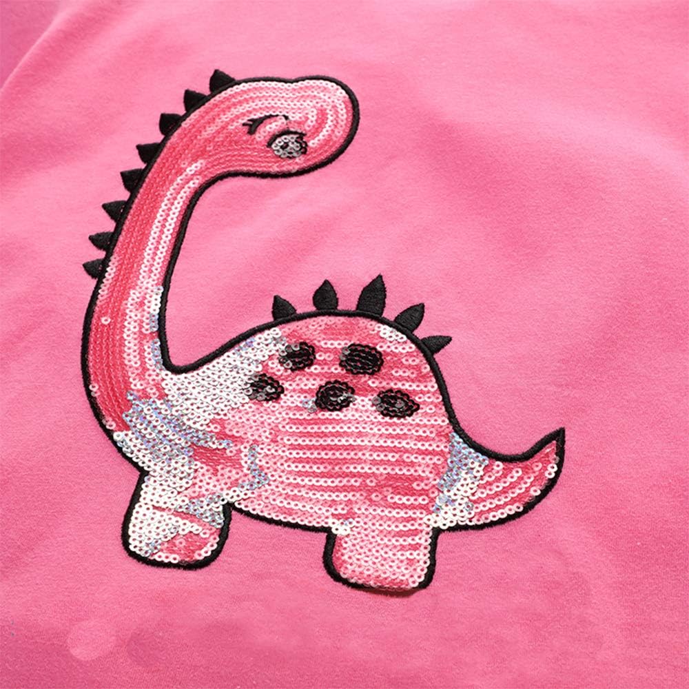 Toddler Girls T-Shirt Short Sleeve Shirt Unicorn Bunny Print Cute Summer Tops Tees Dinosaur Graphic - Image 2