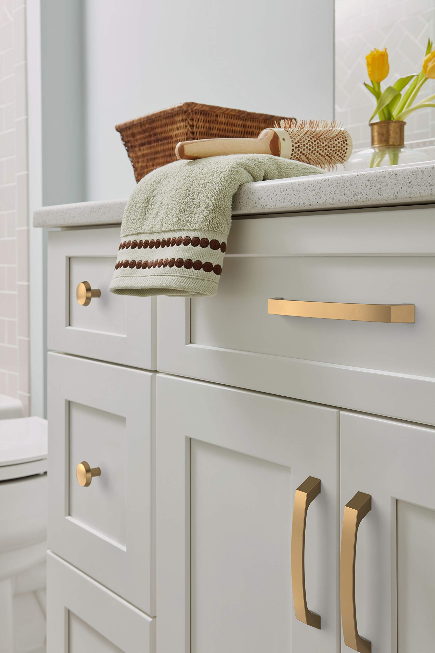 Amerock BP36845CZ BP36845 Premise 5-1/16 Inch Center to Center Arch Cabinet Pull, Champagne Bronze, 5-1/16 in. Center-to-Center - Image 2