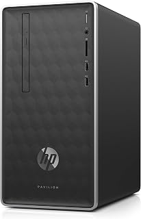 590-p0033w Pavilion Desktop i3-8100 3.6GHz 4GB RAM 1TB HDD Win 10 Home Ash Silver