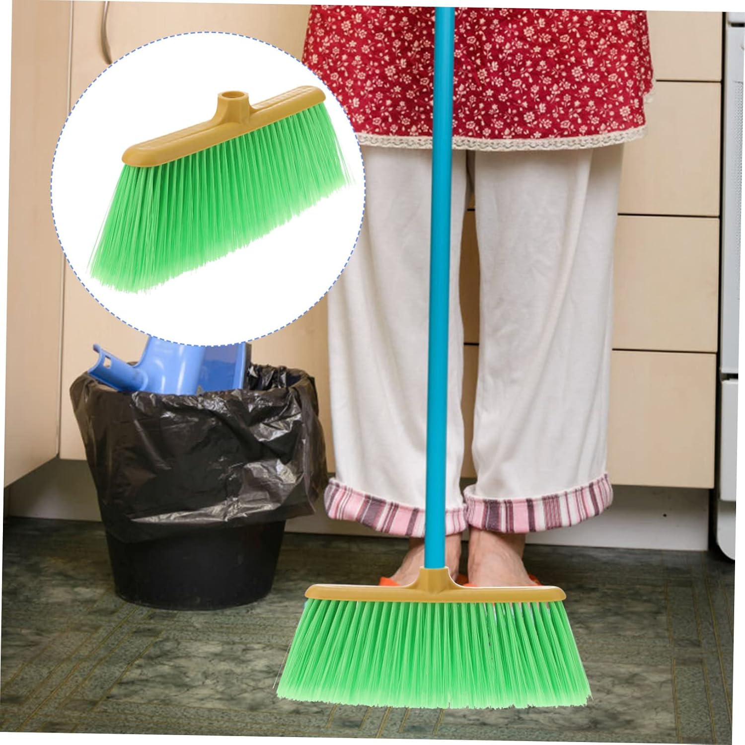 Didiseaon Broom Head Replacement Broom Head Multi-use for Floor and Room Cleaning