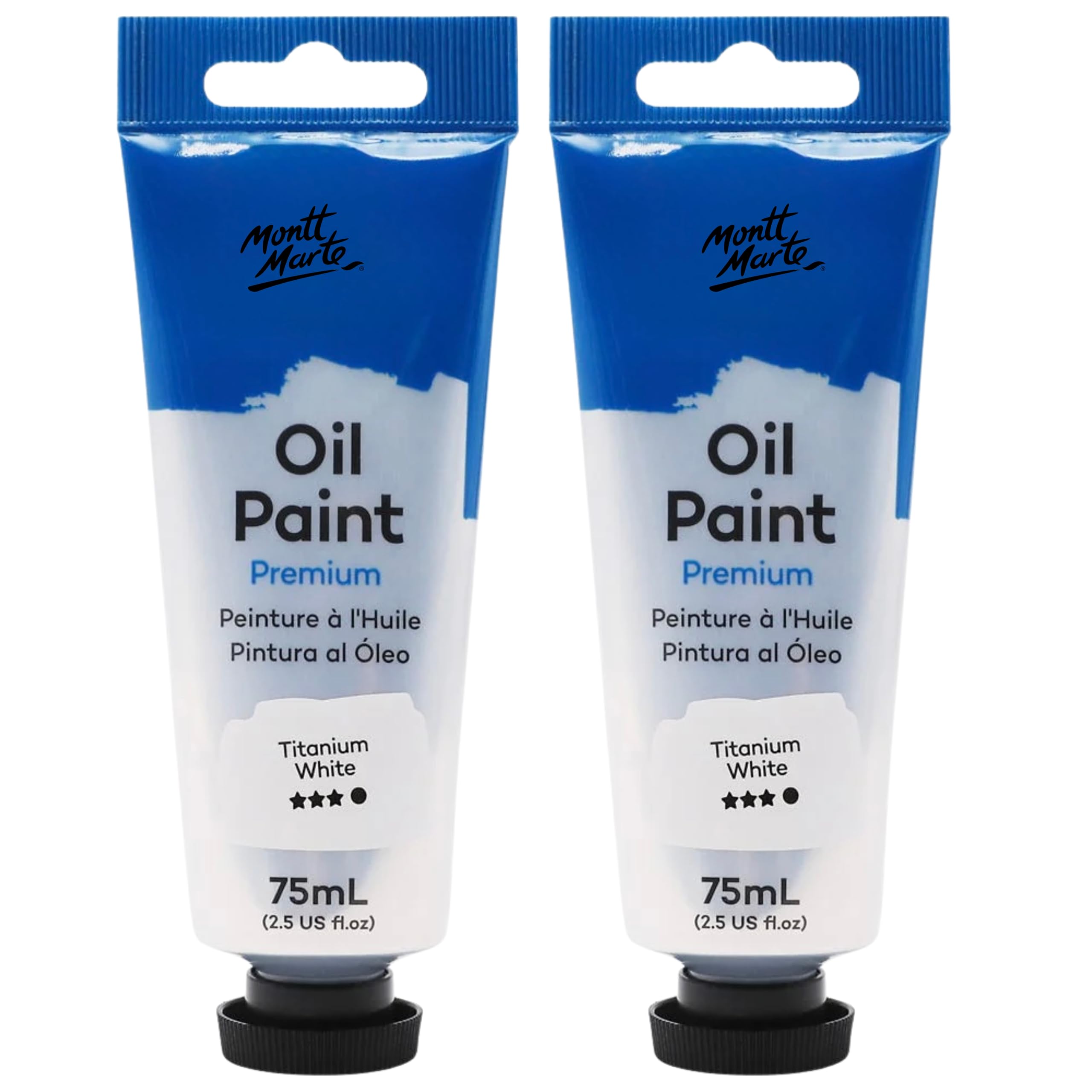 Montt Marte Premium Oil Paints, 75ml, Titanium White, Pack of 2, Oil Colour, Non-Toxic, MONTT75TW-image-34