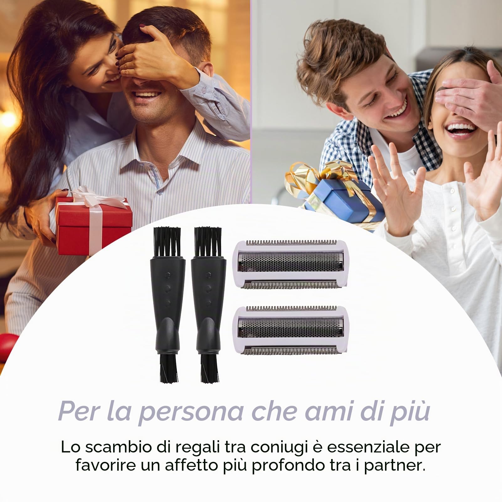 2 lame di ricambio per rasoio BRL130 BRL140 BRL175 BRL146 Bre620 Bre640 Bg2040 Bg2020 Wet & Dry Ladyshave - 2 lame da rasoio da donna